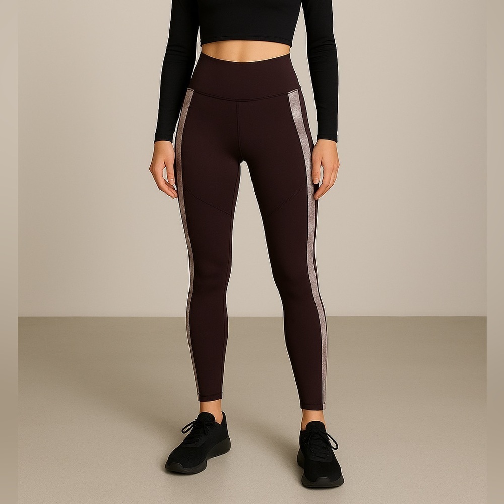 lululemon athletica Kids Black Leggings with Patterned Accents 🧘‍♀️
